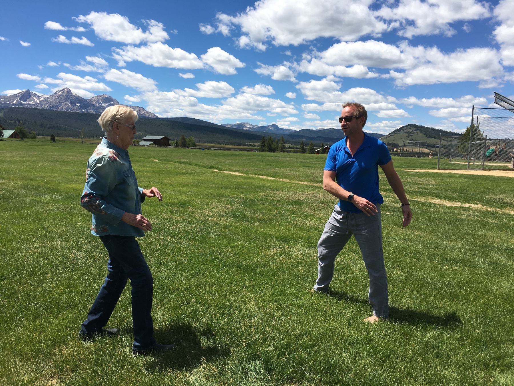 Qi Gong break in Stanley